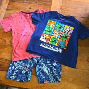 Size 7 Summer bundle - shorts and 2 shirts